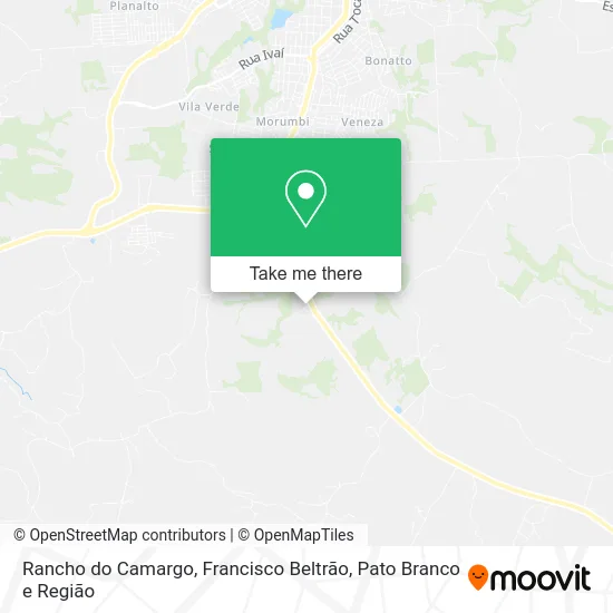 Rancho do Camargo map