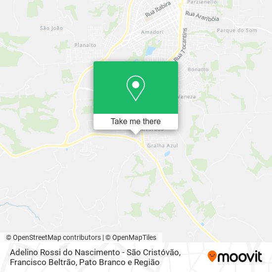 Adelino Rossi do Nascimento - São Cristóvão map