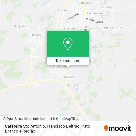 Cafeteira Sto Antônio map