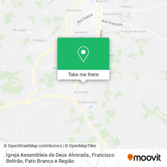 Igreja Assembleia de Deus Alvorada. map