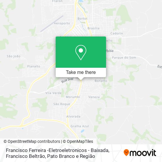 Francisco Ferreira -Eletroeletronicos - Baixada map
