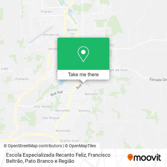 Escola Especializada Recanto Feliz map