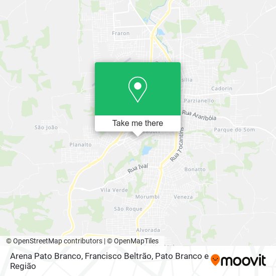 Arena Pato Branco map