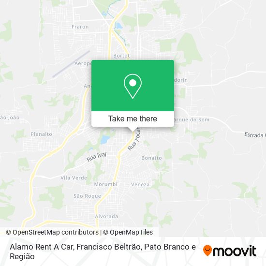 Alamo Rent A Car map