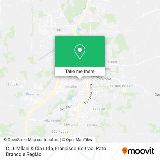 C. J. Milani & Cia Ltda map