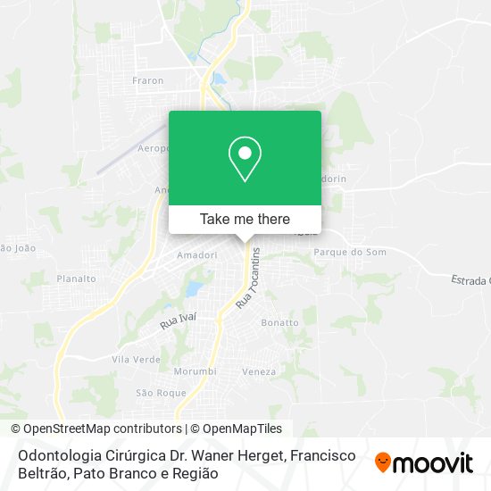 Odontologia Cirúrgica Dr. Waner Herget map