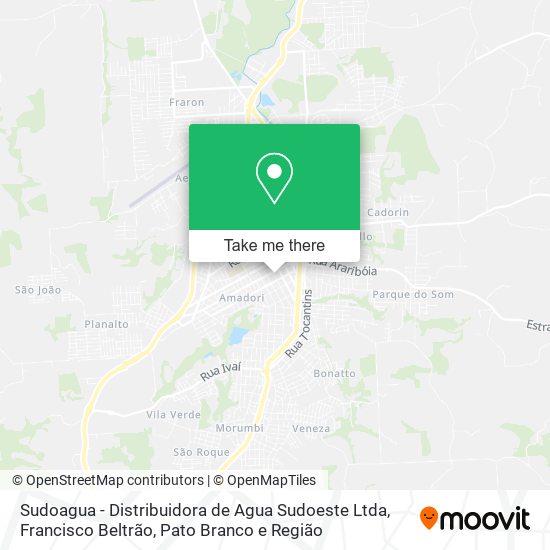 Sudoagua - Distribuidora de Agua Sudoeste Ltda map