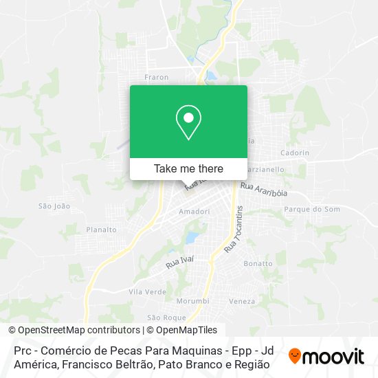 Prc - Comércio de Pecas Para Maquinas - Epp - Jd América map