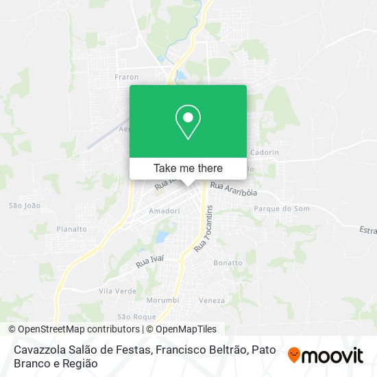 Cavazzola Salão de Festas map