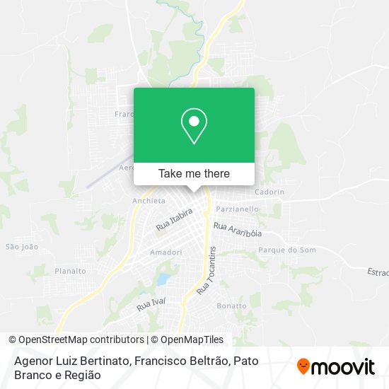 Agenor Luiz Bertinato map