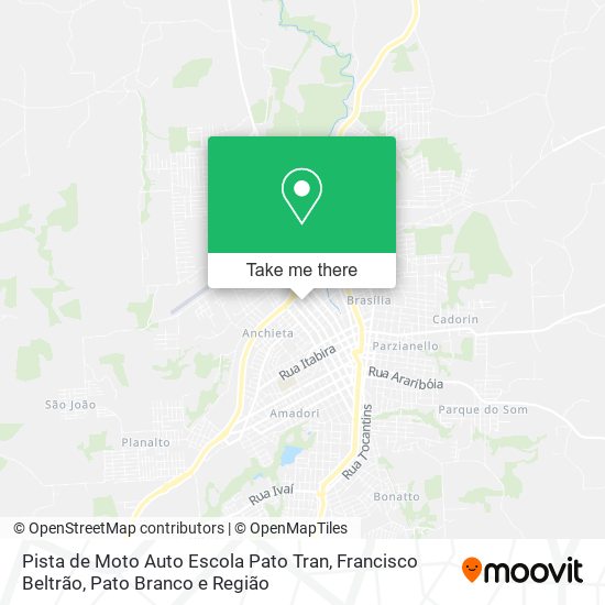 Pista de Moto Auto Escola Pato Tran map