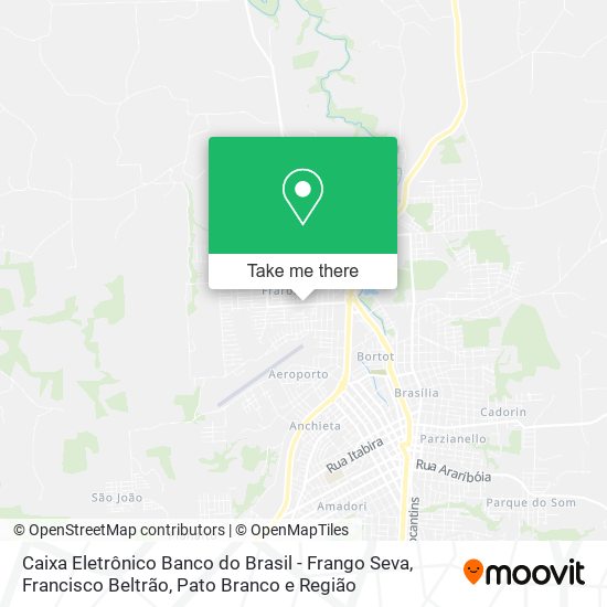 Caixa Eletrônico Banco do Brasil - Frango Seva map