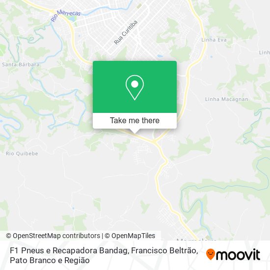 F1 Pneus e Recapadora Bandag map