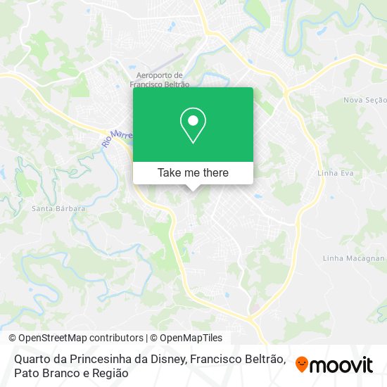 Quarto da Princesinha da Disney map