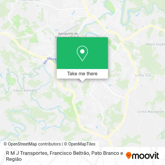 R M J Transportes map