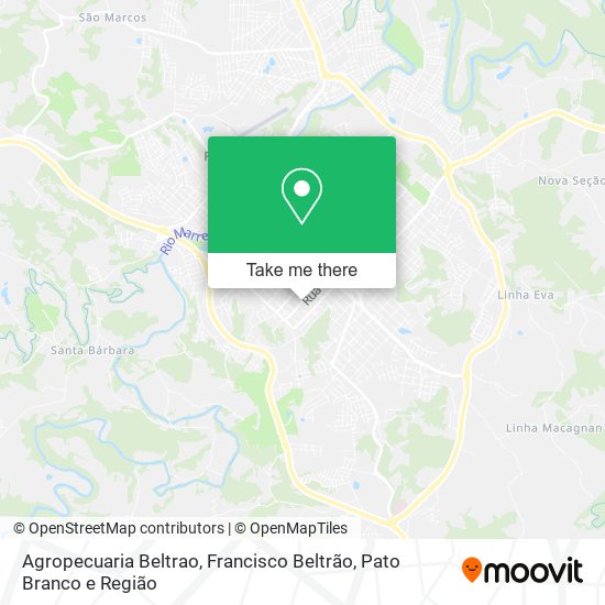 Agropecuaria Beltrao map