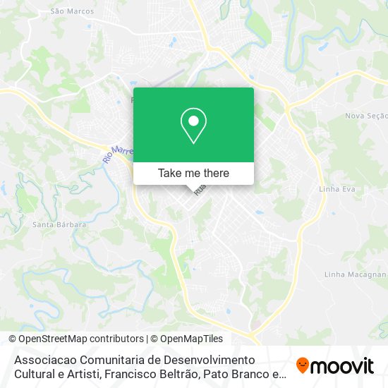 Associacao Comunitaria de Desenvolvimento Cultural e Artisti map