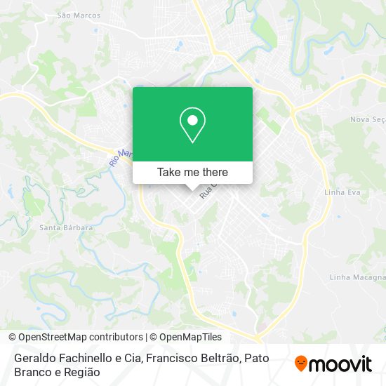 Geraldo Fachinello e Cia map