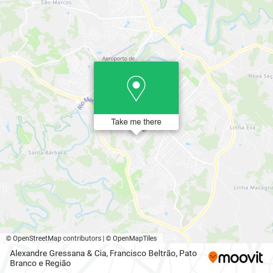 Alexandre Gressana & Cia map