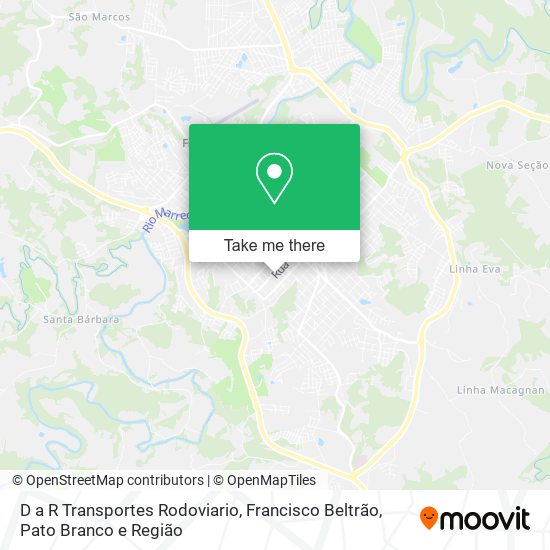 D a R Transportes Rodoviario map
