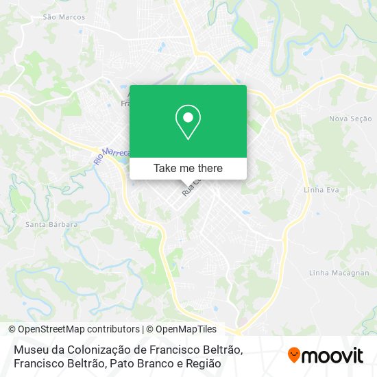 Museu da Colonização de Francisco Beltrão map