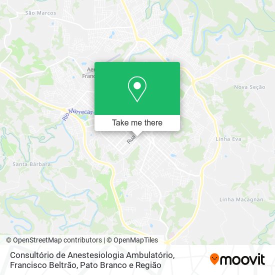 Consultório de Anestesiologia Ambulatório map