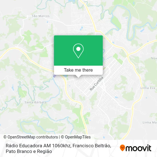Rádio Educadora AM 1060khz map