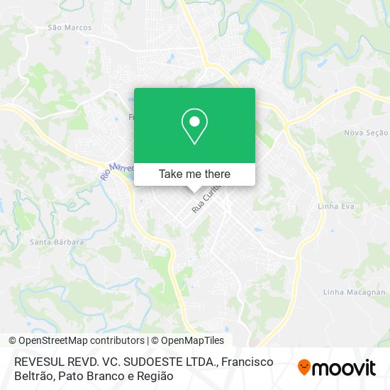 REVESUL REVD. VC. SUDOESTE LTDA. map