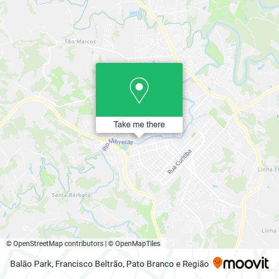 Balão Park map