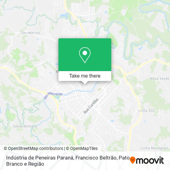Indústria de Peneiras Paraná map