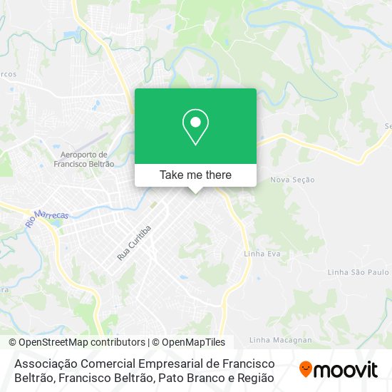 Associação Comercial Empresarial de Francisco Beltrão map