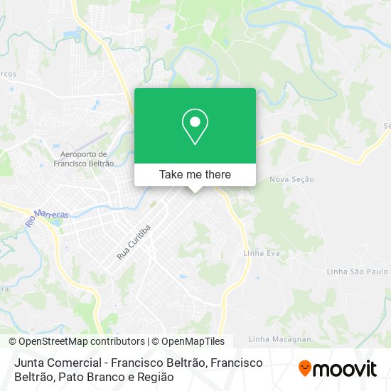 Junta Comercial - Francisco Beltrão map