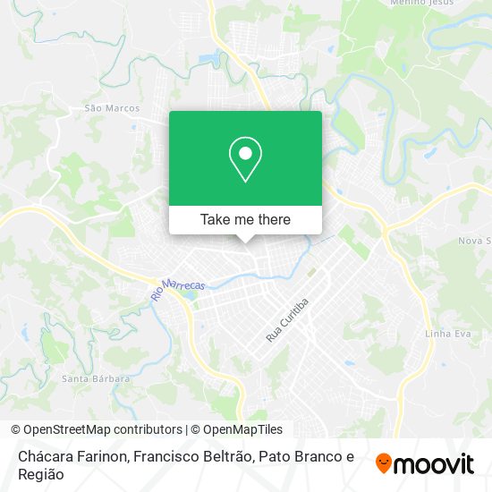 Chácara Farinon map