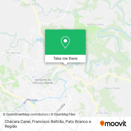 Chácara Canei map