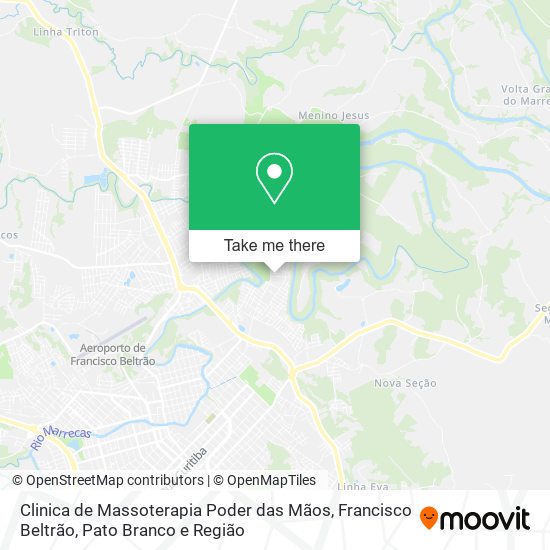 Clinica de Massoterapia Poder das Mãos map