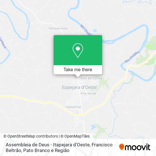 Assembleia de Deus - Itapejara d'Oeste map