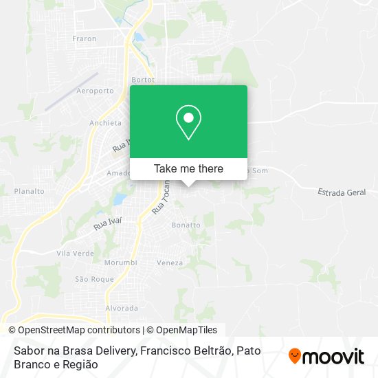 Sabor na Brasa Delivery map