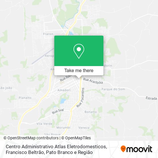 Centro Administrativo Atlas Eletrodomesticos map