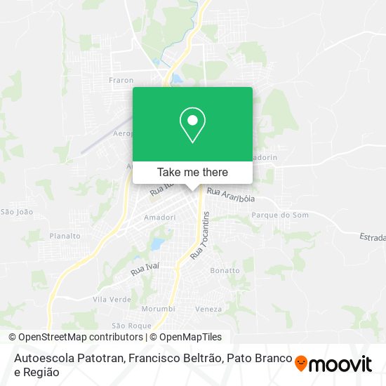 Autoescola Patotran map