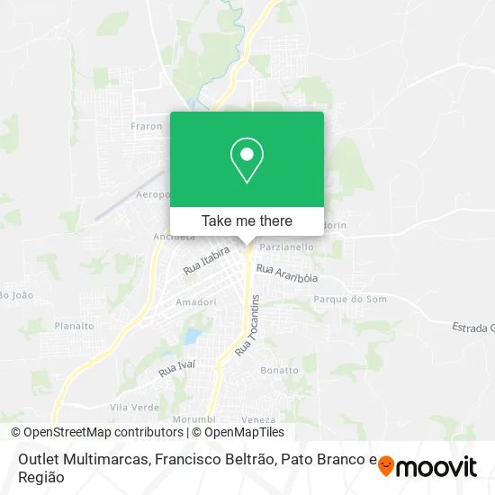 Outlet Multimarcas map