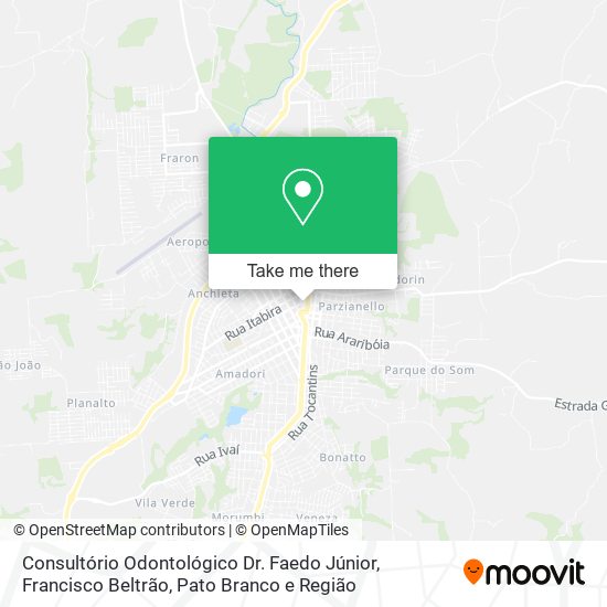 Consultório Odontológico Dr. Faedo Júnior map