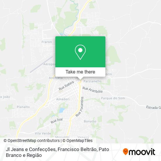 Jl Jeans e Confecções map