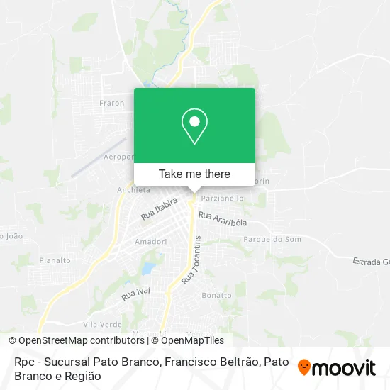 Rpc - Sucursal Pato Branco map