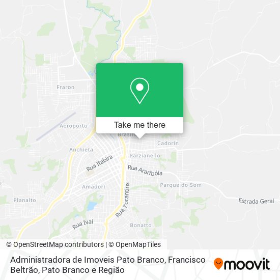 Mapa Administradora de Imoveis Pato Branco