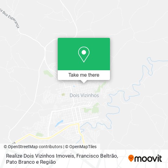 Realize Dois Vizinhos Imoveis map