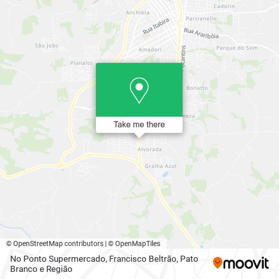 No Ponto Supermercado map