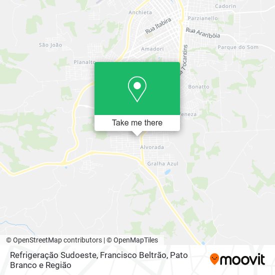 Refrigeração Sudoeste map