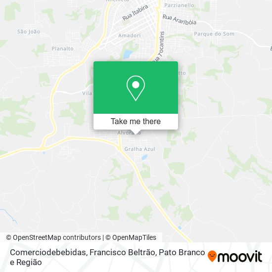 Comerciodebebidas map