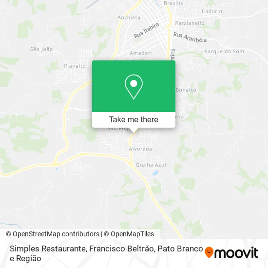 Simples Restaurante map