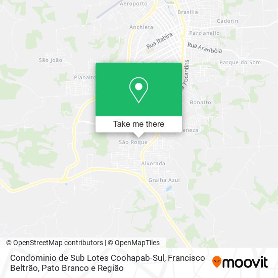 Condominio de Sub Lotes Coohapab-Sul map